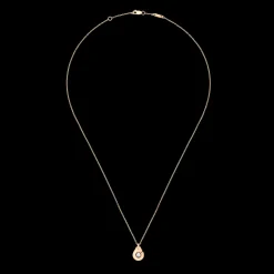 Collier Menottes dinh van R8 or rose et diamant