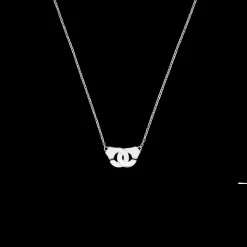 Collier Menottes dinh van R8 or blanc