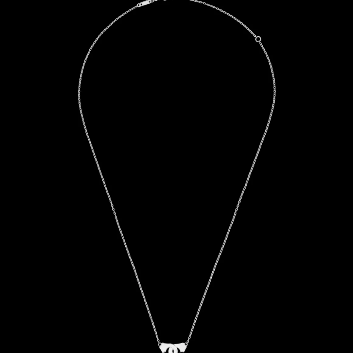 Collier Menottes dinh van R8 or blanc