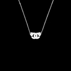 Collier Menottes dinh van R8 or blanc