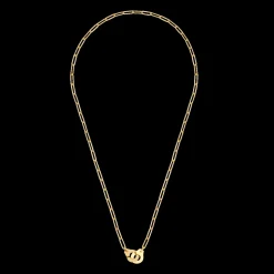 Collier Menottes dinh van R12 - 60 cm or jaune
