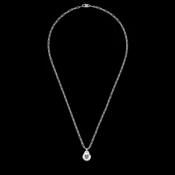 Collier Menottes dinh van R10 or blanc et diamants