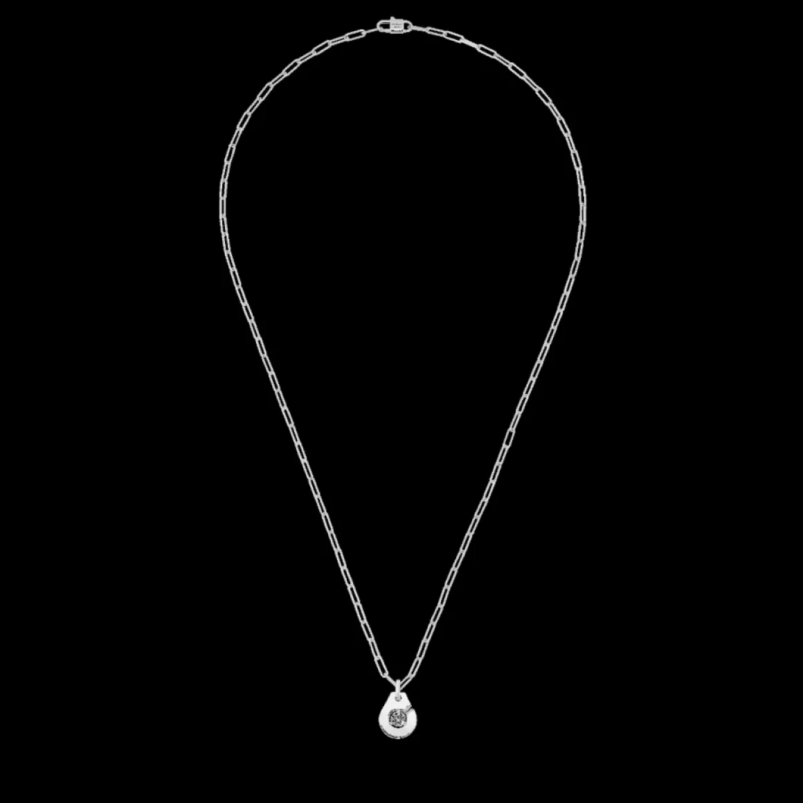 Collier Menottes dinh van R10 or blanc et diamants