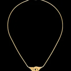Collier Menottes dinh van R12 or jaune et diamants
