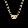 Collier Menottes dinh van R15 - 60 cm or jaune