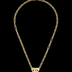 Collier Menottes dinh van R12 or jaune et diamants