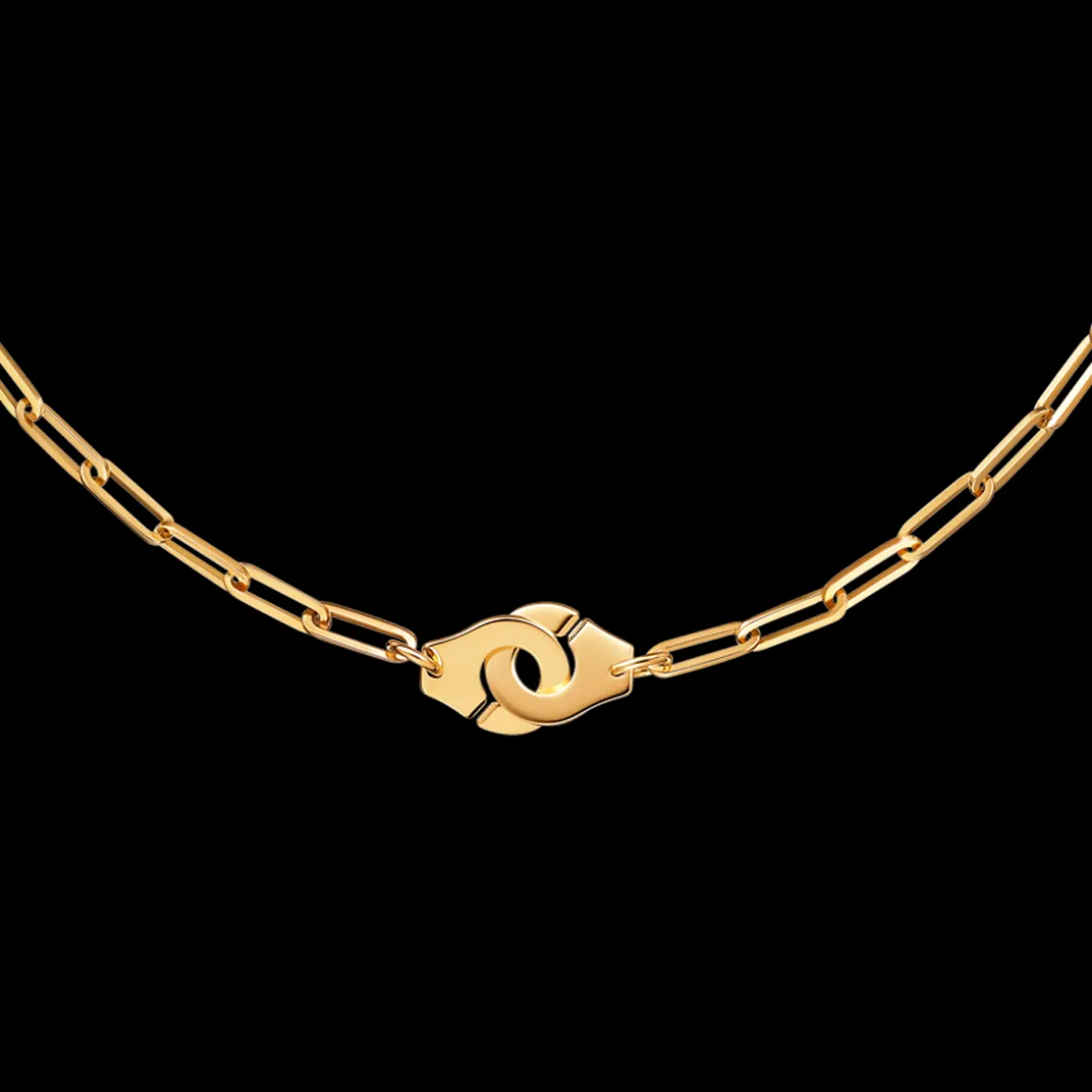 Collier Menottes dinh van R12 or jaune