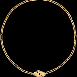 Collier Menottes dinh van R12 or jaune