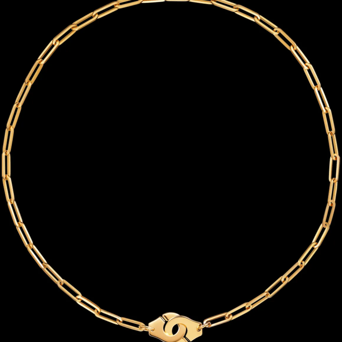 Collier Menottes dinh van R12 or jaune