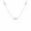 Collier Menottes dinh van R5 or rose
