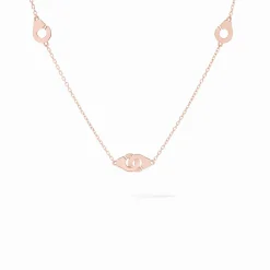 Collier Menottes dinh van R5 or rose