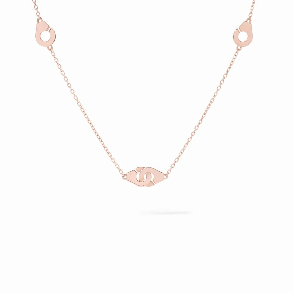 Collier Menottes dinh van R5 or rose