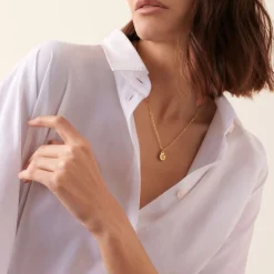 Collier Menottes dinh van R10 or jaune et diamant