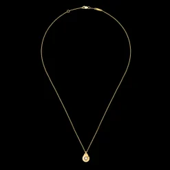 Collier Menottes dinh van R8 or jaune et diamant