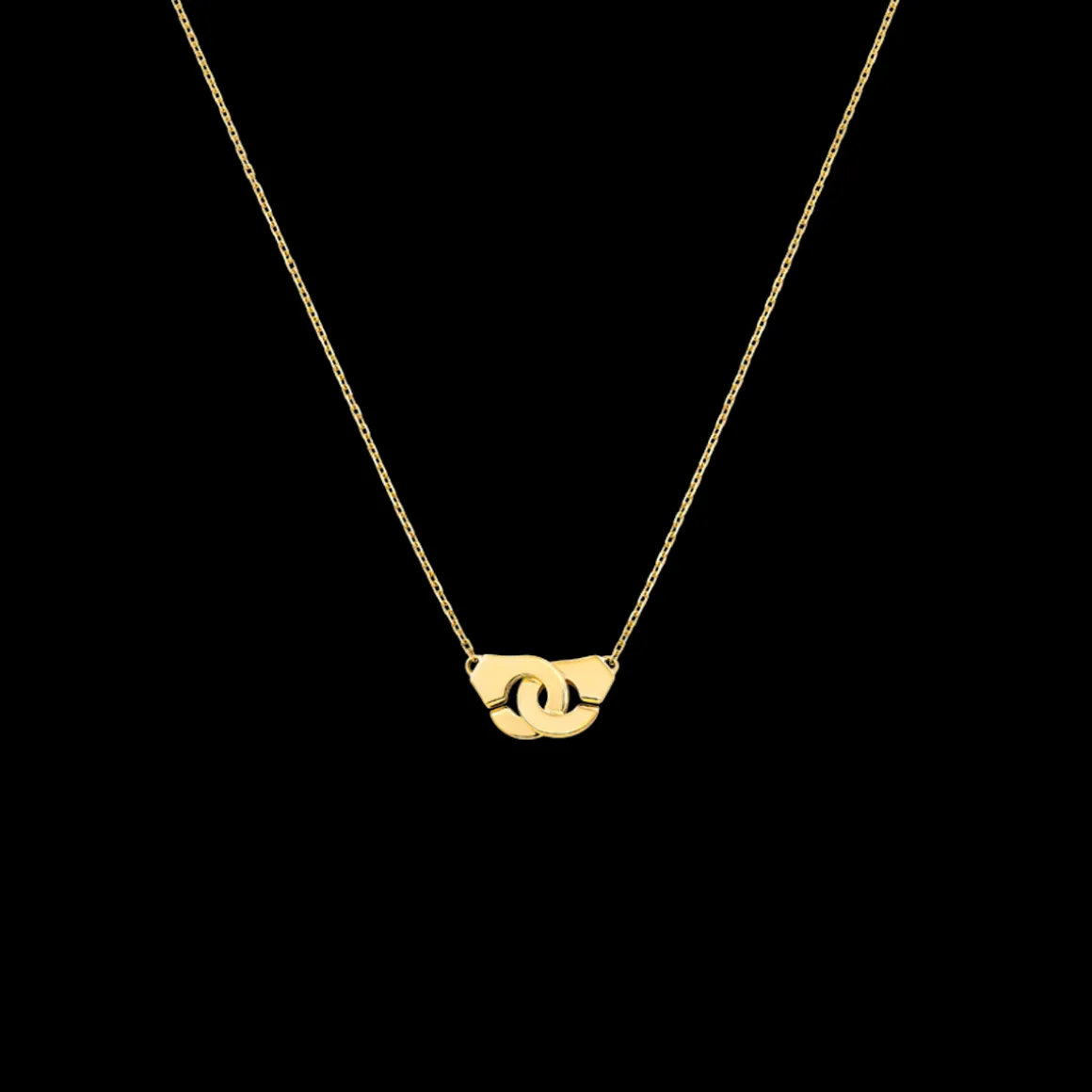 Collier Menottes dinh van R8 or jaune