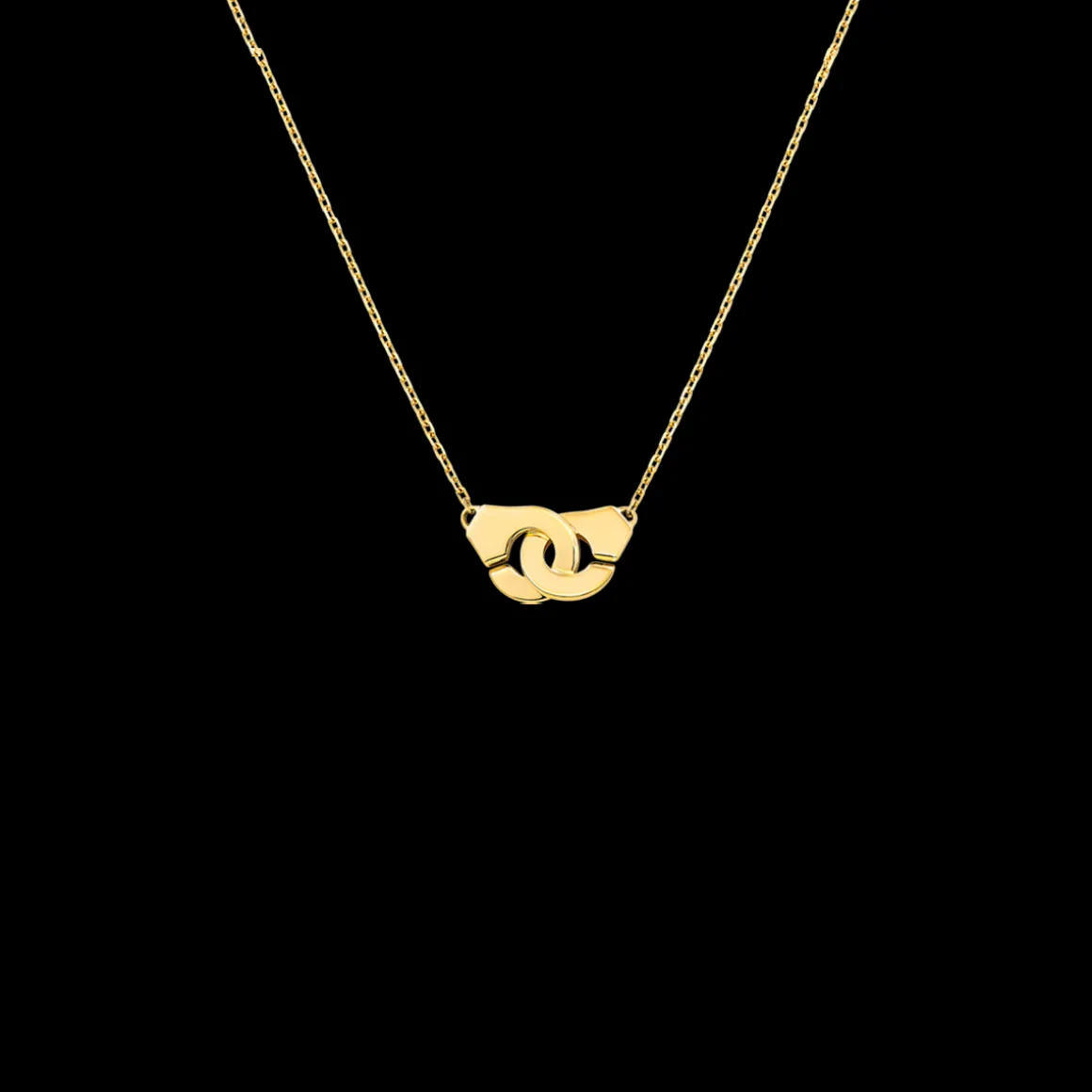 Collier Menottes dinh van R8 or jaune