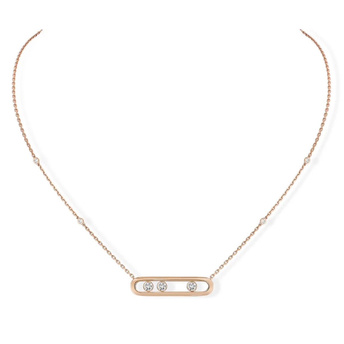 Collier Move Classique Diamant Or Rose