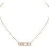 Collier Move Classique Diamant Or Rose