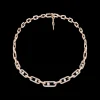 Collier Move Link Pavé Or Rose