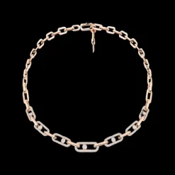 Collier Move Link Pavé Or Rose