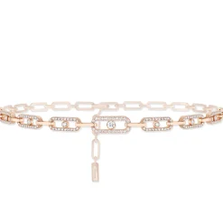 Collier Move Uno Diamant Or Rose