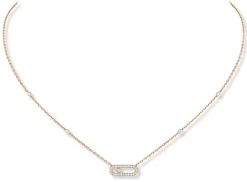 Collier Move Uno Diamant Or Rose