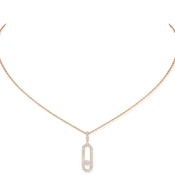 Collier Move Uno Diamant Or Rose