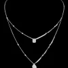 Collier My Twin 2 Rangs 0,40ct x2 Diamant Or Blanc