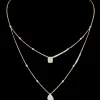 Collier My Twin 2 Rangs 0,40ct x2 Diamant Or Jaune
