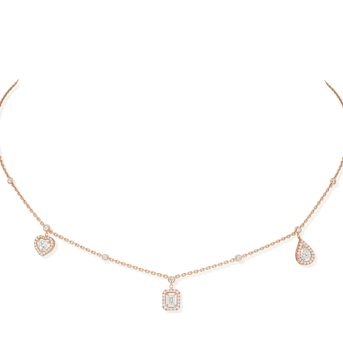 Collier My Twin Diamant Or Rose