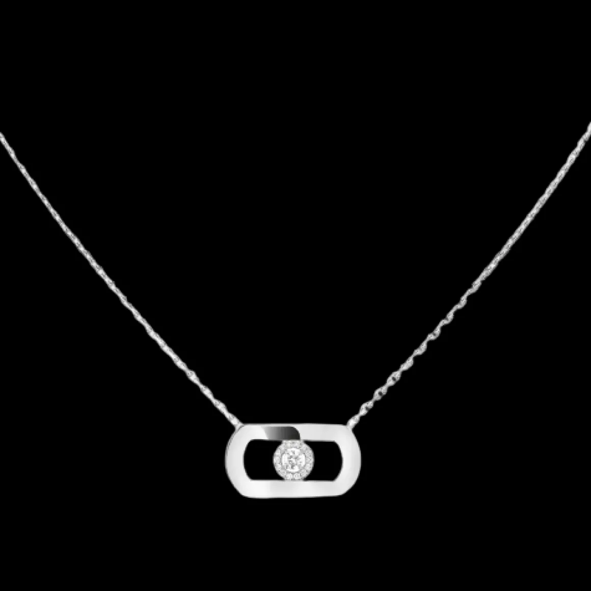 Collier Or Blanc Diamant So Move