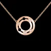 Collier Pulse dinh van or rose et diamants