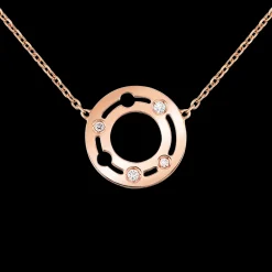 Collier Pulse dinh van or rose et diamants