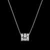 Collier Pulse or blanc et diamants