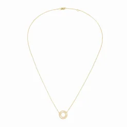 Collier Pulse or jaune et diamants