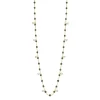 Collier quartz Gigi Suprême, or jaune, 10 diamants, 60 cm