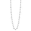 Collier quartz Gigi Suprême, or blanc, 10 diamants, 60 cm