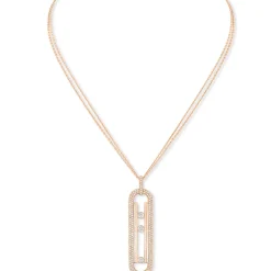 Collier Sautoir Move 10th Diamant Or Rose