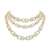 Collier So Move 3 rangs Pavé