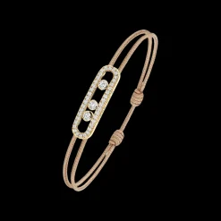 Cordon Messika CARE(S) Beige Pavé Diamant Or Jaune