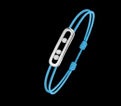 Cordon Messika CARE(S) Bleu en or blanc