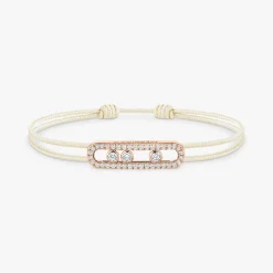Cordon Messika CARE(S) Crème Pavé Diamant Or Rose