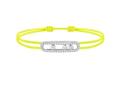 Cordon Messika CARE(S) Jaune Pavé en or blanc