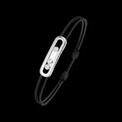 Cordon Messika CARE(S) Noir Diamant Or Blanc