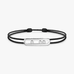 Cordon Messika CARE(S) Noir Diamant Or Blanc