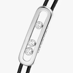 Cordon Messika CARE(S) Noir Diamant Or Blanc