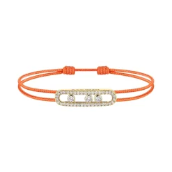Cordon Messika CARE(S) orange Pavé en or jaune