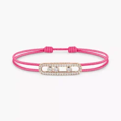Cordon Messika CARE(S) Rose Pavé en or rose