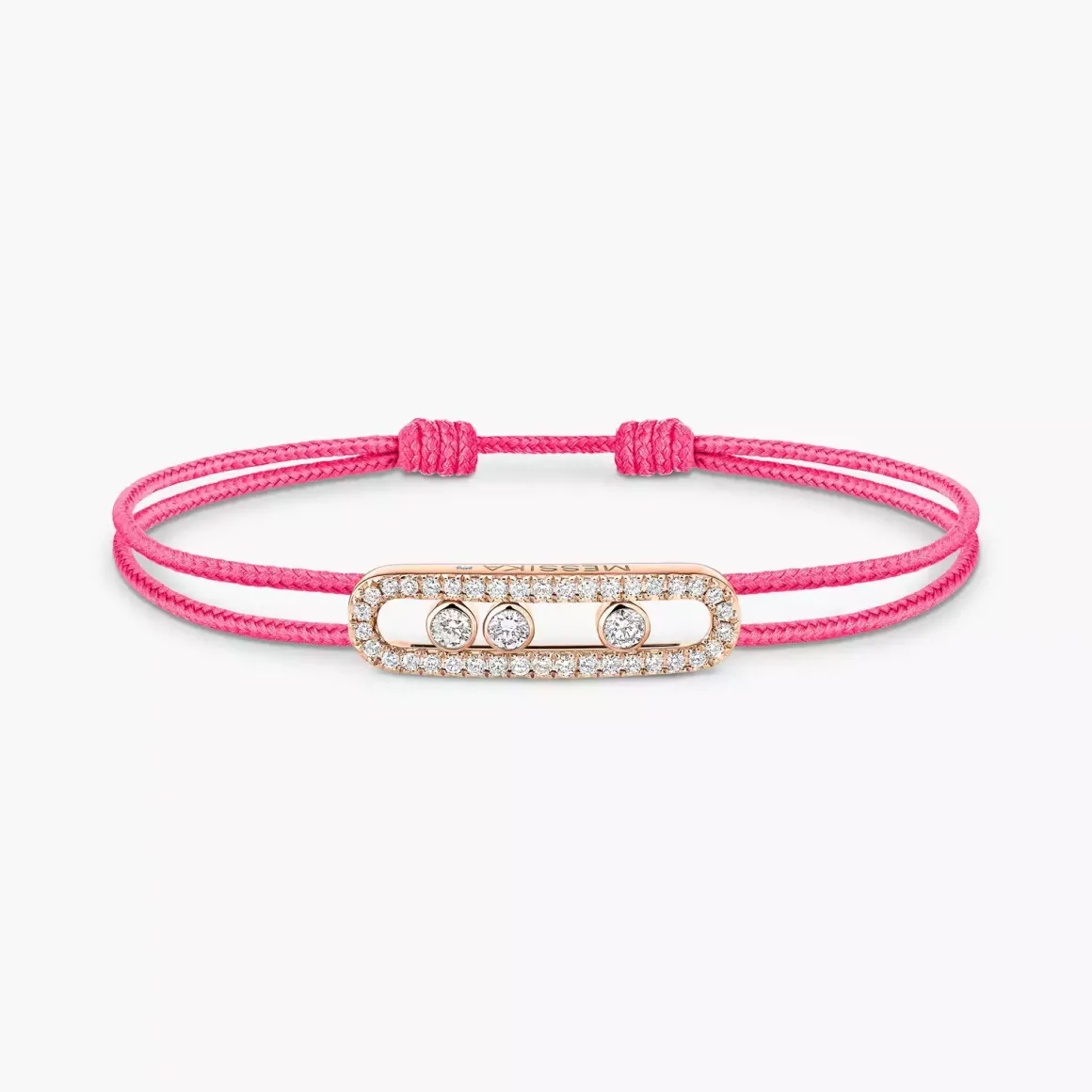 Cordon Messika CARE(S) Rose Pavé en or rose