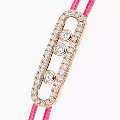 Cordon Messika CARE(S) Rose Pavé en or rose
